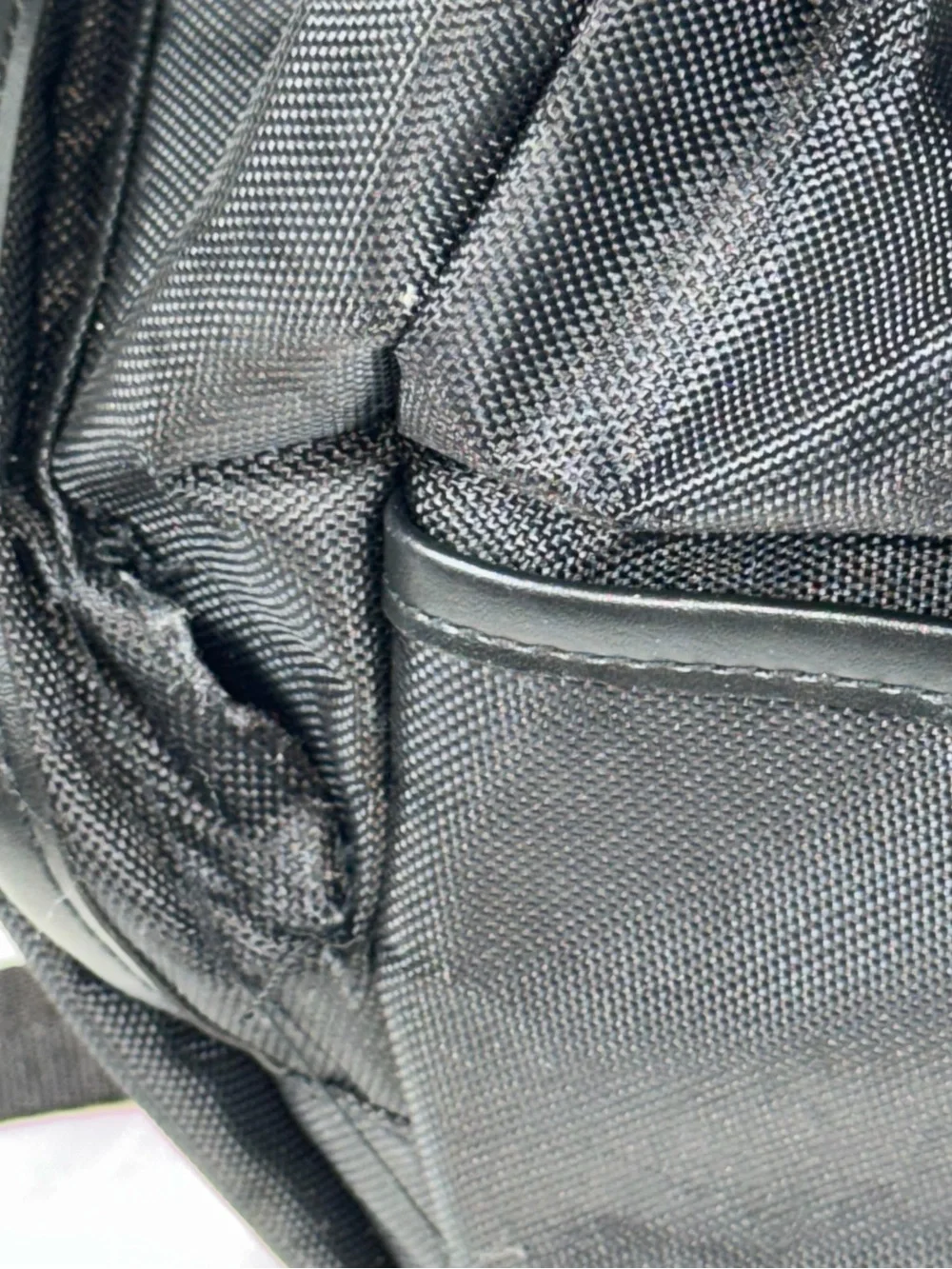 Versace Parfums Black Nylon Backpack Gold Logo NWOT Cinch Drawstring Travel Bag